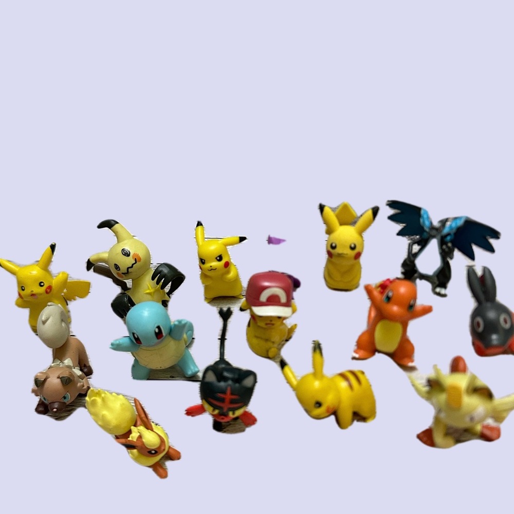 Nintendo Action Figures Set - Yellow, Blue, Red